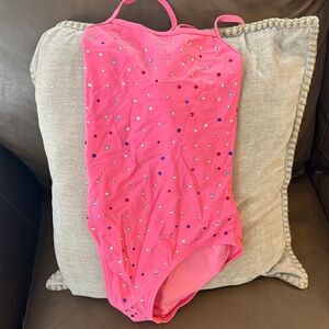 Lola + The Boys Pink Sparkle Kids One Piece